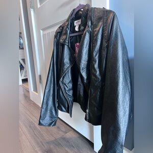 Faux leather jacket